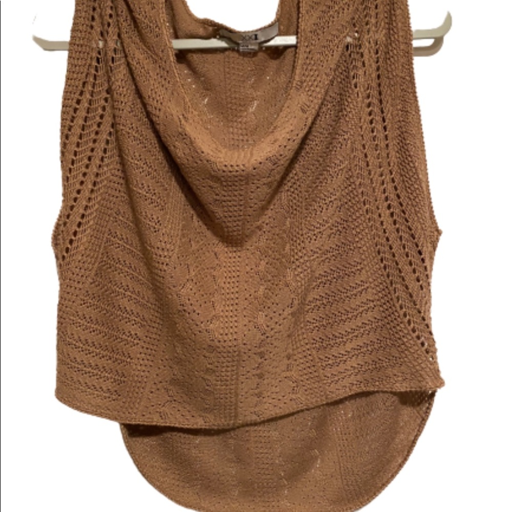 xxi no sleeve oversized knit top size medium - Picture 7 of 16